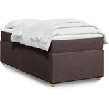  The Living Store Box spring postelja z vzmetnico temno rjava 100x200 cm blago - Box Spring Postelja, (21515487) Cene