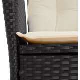  9-dijelni vrtni blagovaonski set s jastucima crni od poliratana | shoptok.hr