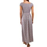 Gemre White dress with blue and orange flowers Stefania | Shoptok.si