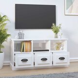 TV ormarić sjajni bijeli 100x35x50 cm od konstruiranog drva | Eponuda.ba