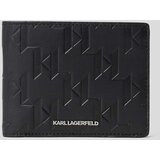 Karl Lagerfeld Usnjena denarnica moški, črna barva | Shoptok.si