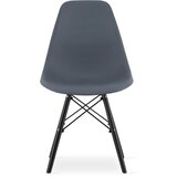 Brandless Stol iz temnega skrilavca OSAKA / črne noge x 1, (22030650) | Shoptok.si