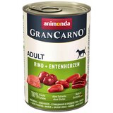 animonda GranCarno Adult govedina i pačja srca, mokra hrana za odrasle pse 400g Cene