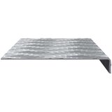 vidaXL Srebrna Aluminij 60 x 18 x 2.5 cm Aluminijski stepenici | shoptok.hr