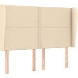  Uzglavlje s ušima krem 147x23x118/128 cm od tkanine | shoptok.hr