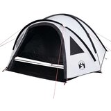 vidaXL Šotor za kampiranje za 4 osebe bel 300x250x132 cm 185T taft | Shoptok.si