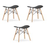Brandless KORFU stolček - črn x 3, (22044612) | Shoptok.si