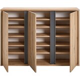 XORA VISEČA OMARA ZA ČEVLJE antracit, hrast artisan | Shoptok.si