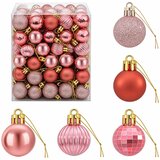  Set božićnih kuglica 150 kom. Ružičasta i roza 3 cm Polistiren | shoptok.hr