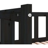  Dnevni ležaj na izvlačenje crni 2x(90x190) cm masivna borovina | shoptok.hr