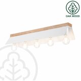 plafonsko svetlo esme 5xE27/15W/230V bela/hrast | Eponuda.com