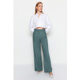 Trendyol Dark Green Wide Leg Pleated Woven Trousers | Eponuda.ba