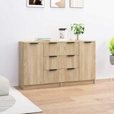  Komoda 2kom boja hrasta sonome 60x30x70cm od konstruiranog drva | shoptok.hr
