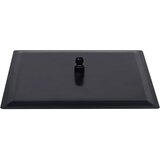  Glava za tuš od nehrđajućeg čelika 50 x 50 cm četvrtasta crna | shoptok.hr
