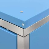  Spremište za dvije kante za smeće 138 x 77 5 x 115 5 cm čelično | shoptok.hr