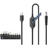 INF Prilagodljiv Type-C na DC kabel 1 m z digitalnim prikazom napetosti, (5000276792) Cene