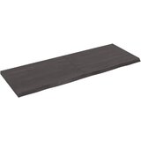 vidaXL Zidna polica tamnosiva 140x50x4 cm od obrađene hrastovine Cijene