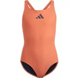 Adidas 3 BARS SOL ST Y Kupaći kostim za djevojčice, narančasta, veličina