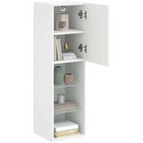 vidaXL TV omarica z LED lučmi bela 30,5x30x102 cm | Shoptok.si