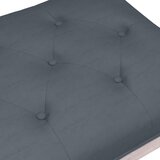  Klupa tamnosiva 110x40x49 cm baršunasta | Eponuda.com