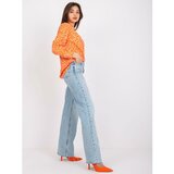 Fashion Hunters Orange blouse with Inesa print | Shoptok.si