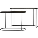 Light & Living Metalni pomoćni stolovi u setu 2 kom u brončanoj boji 28x118 cm Bocov – | shoptok.hr