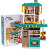  Otroška kuhinja za igro Kitchenette z zvočnimi, svetlobnimi in vodnimi učinki - 50 elementov - modra | Shoptok.si