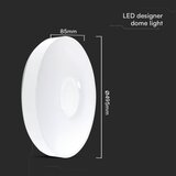  LED prigušiva stropna svetiljka LED/60W/230V 3000-6500K 49,5 cm bela + daljinski upravljač | Eponuda.com
