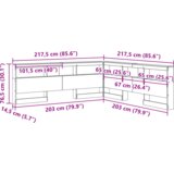  Skladišno uzglavlje Beton siva 200 cm Konstruirano drvo | shoptok.hr