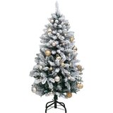  Umjetno božićno drvce 150 LED sa šarkama i kuglicama 120 cm | shoptok.hr