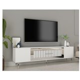 Hanah home tv polica Dekolp3 white silver