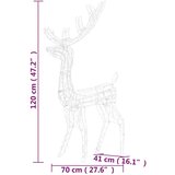  Akrilni ukrasni božićni sobovi 3 kom 120 cm topli bijeli | shoptok.hr