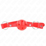 Kink Gag Breathable With Double River Model 1 Red (4,5 Cm) | Shoptok.si