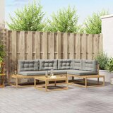  Set vanjskih sofa s jastukom Bijela 79 x 79 x 37 cm Poliester | shoptok.hr