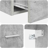  Umivaonik s policom Betonska siva 49,5 x 41 x 64,5 cm | shoptok.hr