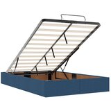 vidaXL Otomanski okvir kreveta s madraca plavi 120x190 cm od tkanine | shoptok.hr
