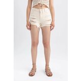 Defacto Normal Waist Cut Ended Trousers Short cene