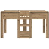  Krevet na kat za djecu s madracem Umjetnički hrast 100 x 200 cm | shoptok.hr
