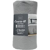 Douceur d intérieur Siv komplet pregrinjala in prevleke za vzglavnik iz mikrovlaken 240x260 cm Romane – | Shoptok.si
