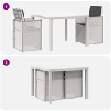  Vrtni set za objed 3 kom. Bijela i antracit PP | shoptok.hr
