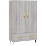 Maison Chic Visoka omara - Komoda - Predalnik siva sonoma 69,5x31x115 cm inženirski les, (21719089) | Shoptok.si