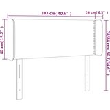  Posteljno vzglavje krem 103x16x78/88 cm umetno usnje, (20739071) | Shoptok.si