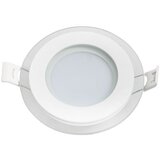 Mitea Lighting MPC6 6W 6500K stakleni ugradni okrugli LED panel | ePonuda.com