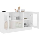  Vitrina bijela 120 x 30,5 x 70 cm konstruirano drvo | shoptok.hr