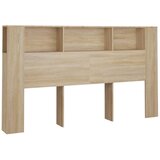  Uzglavlje s ormarićem boja hrasta sonome 180 x 18,5 x 104,5 cm | shoptok.hr