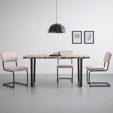 Bessagi Home moderna jedilna miza dave, videz marmorja, črna | Shoptok.si