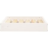  Krevet za pse bijeli 51,5x44x9 cm od masivne borovine | shoptok.hr