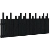  Stensko posteljno vzglavje črno 204x3x80 cm trdna borovina, (20735809) | Shoptok.si