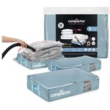 Compactor Vakuumske plastične škatle za pod posteljo v kompletu 3 ks 65x45x15,5 cm Blue Edition – Cene