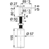 Franke 112.0717.084 Atlas Neo vgradni milnik za tekoče milo | Shoptok.si